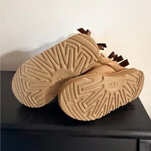 UGG Kids Tan Boots with Brown Details